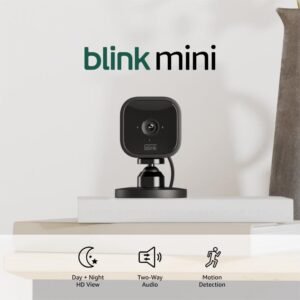 Blink Mini indoor security camera with phone alerts – 1080p HD, night vision, $25 budget pick