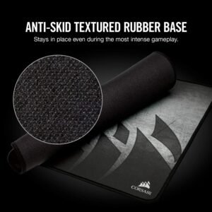 Corsair MM300 XL gaming mousepad – 3mm thickness, stitched edges, water-resistant surface for consistent glide